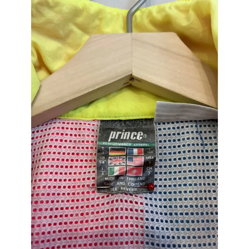 Prince Men's Tennis Vintage Neon 1980-1990 Windbreaker Small